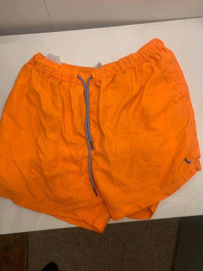 Orange Men's Swim Shorts - Good Condition