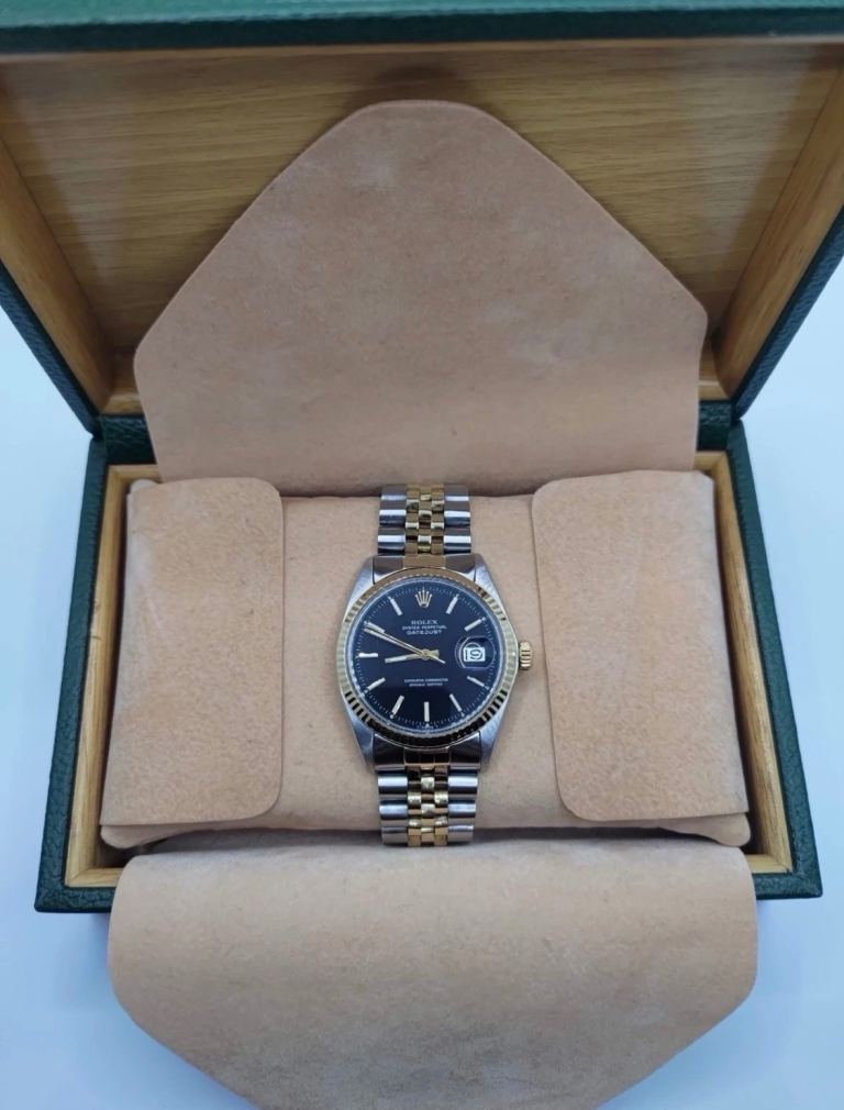 Rolex Datejust 36mm |  Bi-Metal 18K Gold  | Model 1601 (1970) | Original Box.