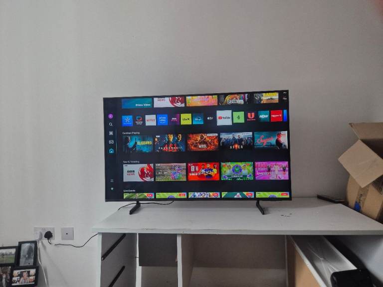 a Samsung 43-inch Crystal UHD 4K Smart TV 2024 model