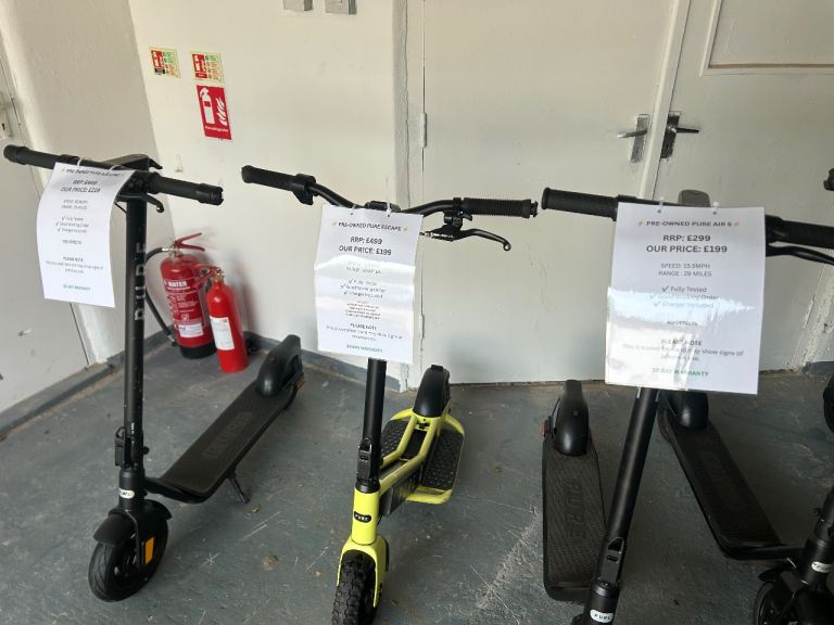 Pure Electric Scooters – Pre-owned, Good Condition