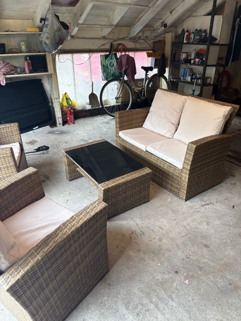 4 seater Rattan Garden set