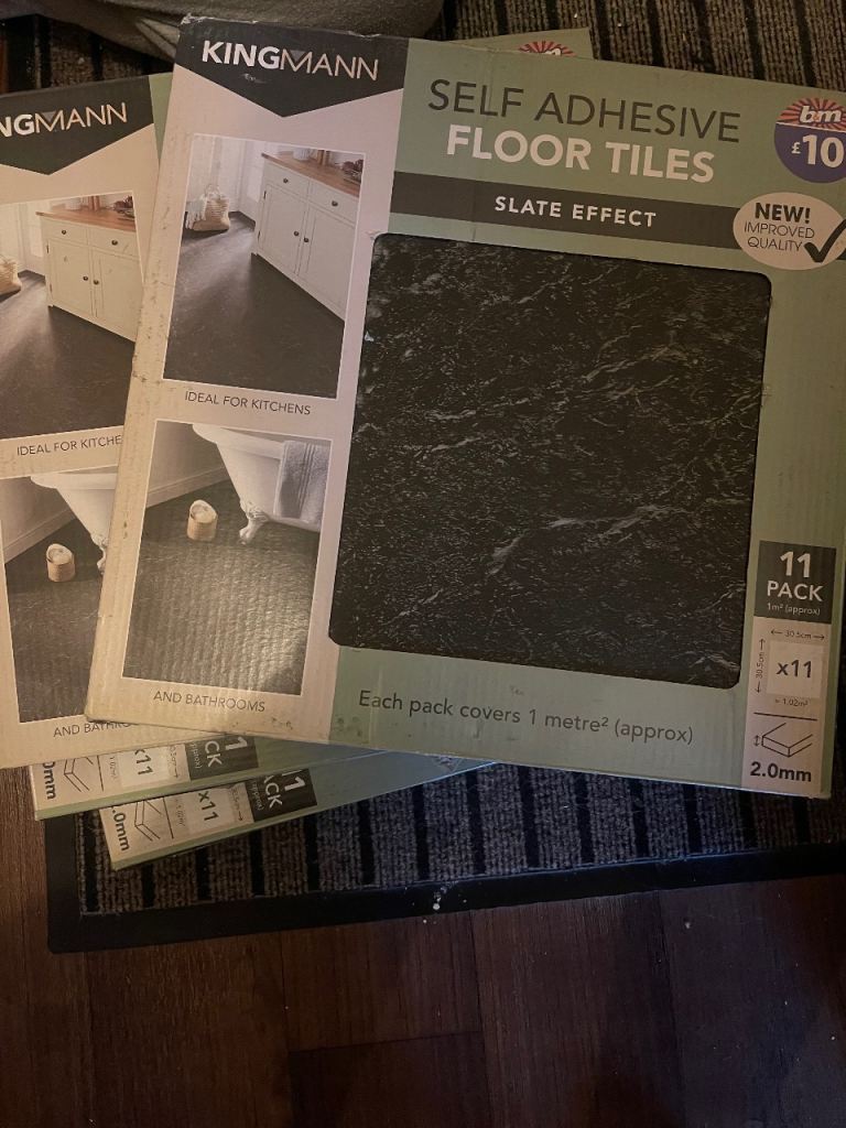 Self adhesive floor tiles (collection only cash only)