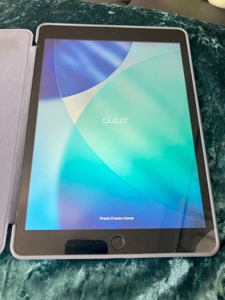 Apple iPad 9th generation space grey, iPad & cover only 
