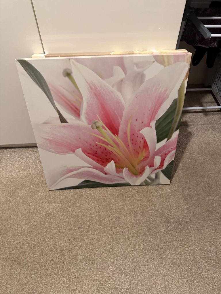 Canvas lily flower