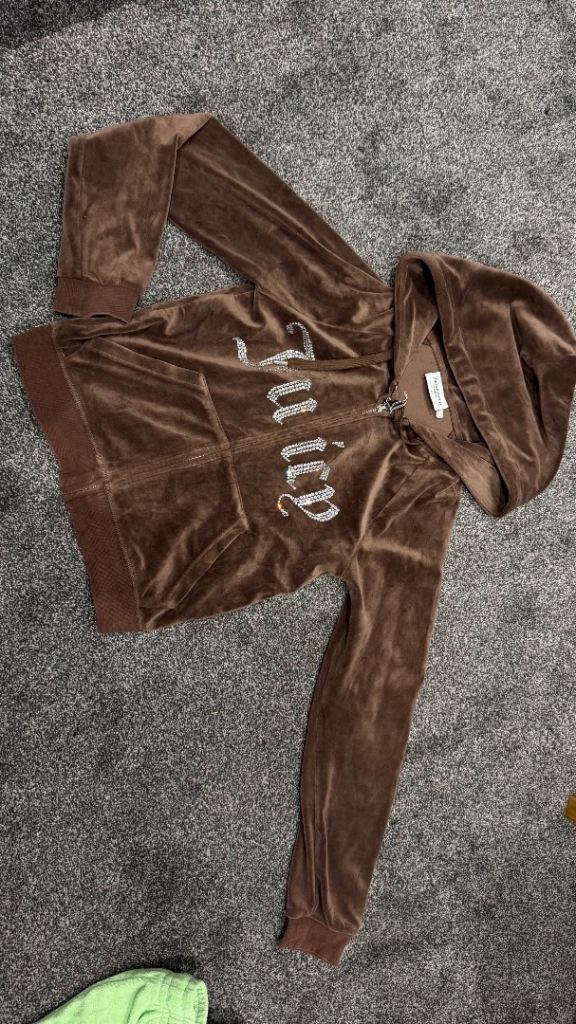 Juicy Couture Velour Zip Hoodie – Size XS xxs / s brand new 