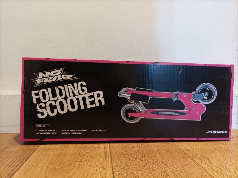 No Fear Folding Scooter – Pink