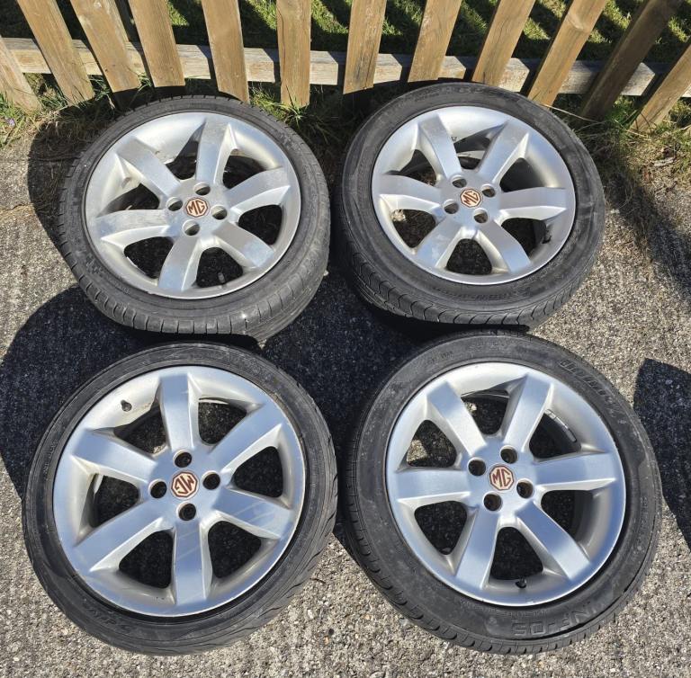 image for 4 tyres & 4MGF VVC ALLOY WHEELS 