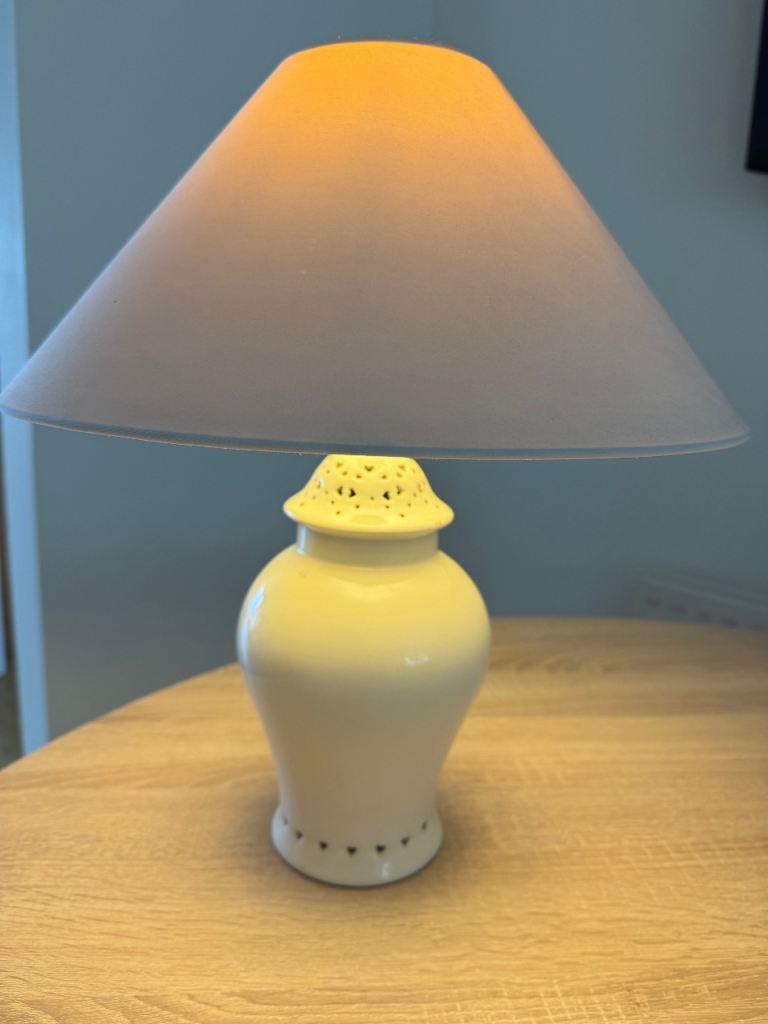 Laura Ashley table lamp immaculate condition , If still advertised still for sale.