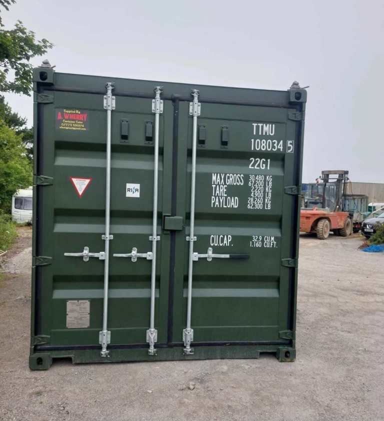 3x in stock - excellent condition 20x8ft shipping storage containers £ ...