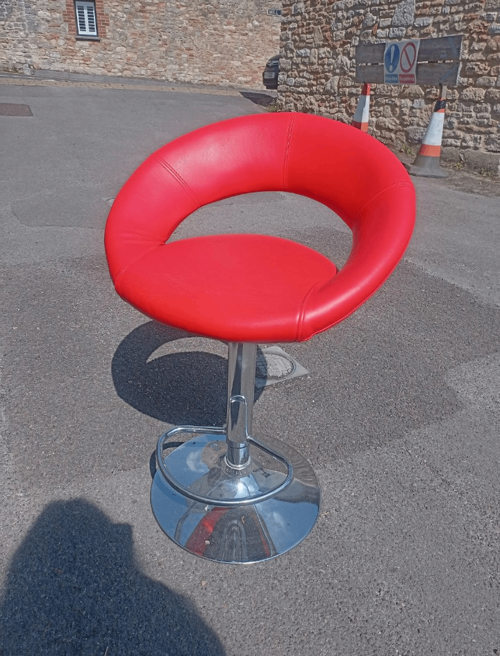 Red bar stool