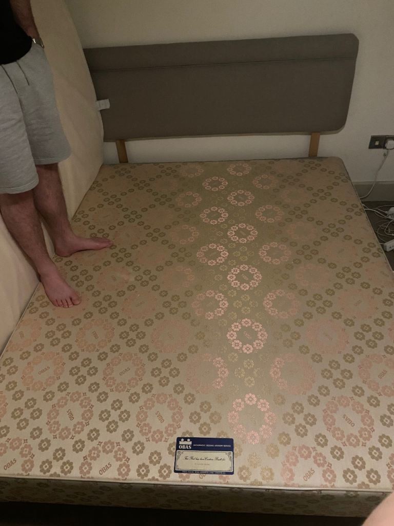 King size orthopaedic bedframe and headboard