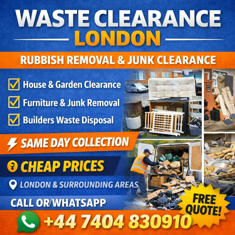 Rubbish Removal London | House & Garden Waste | Fast Collection