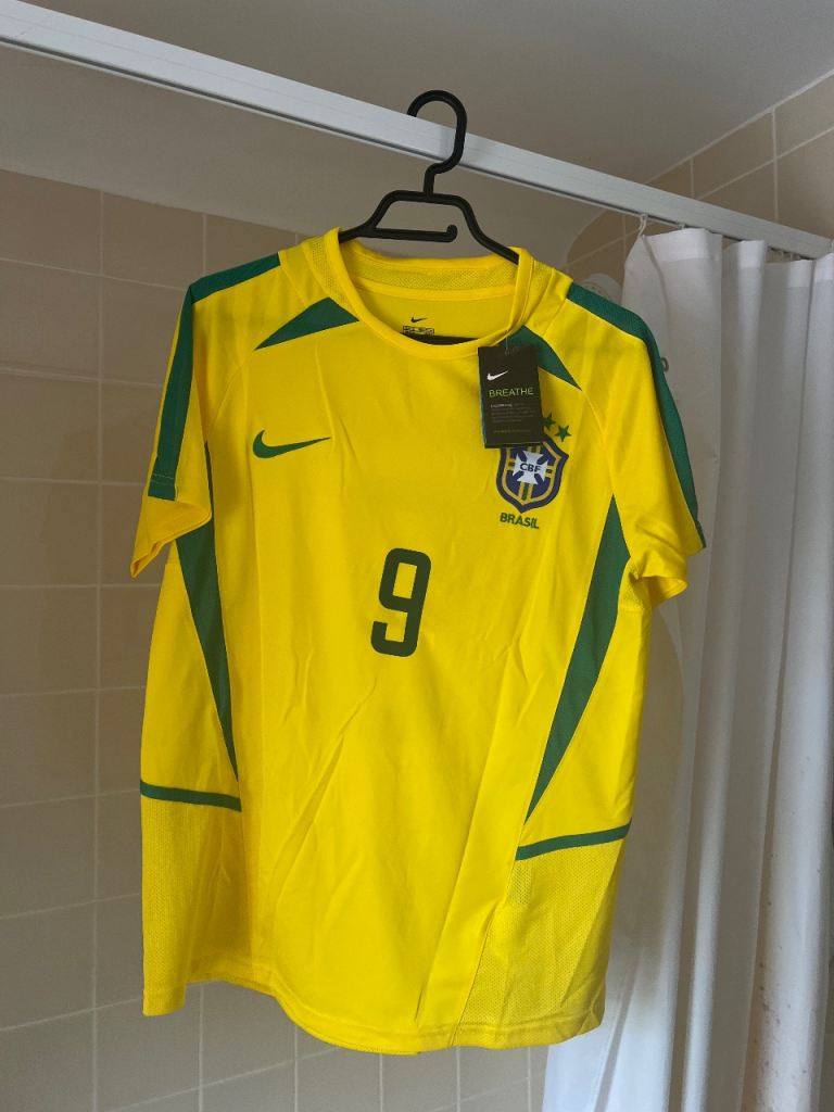 Nike Ronaldo 9 Brazil 2002 Home Shirt Brand New With Tags Size Men's Medium