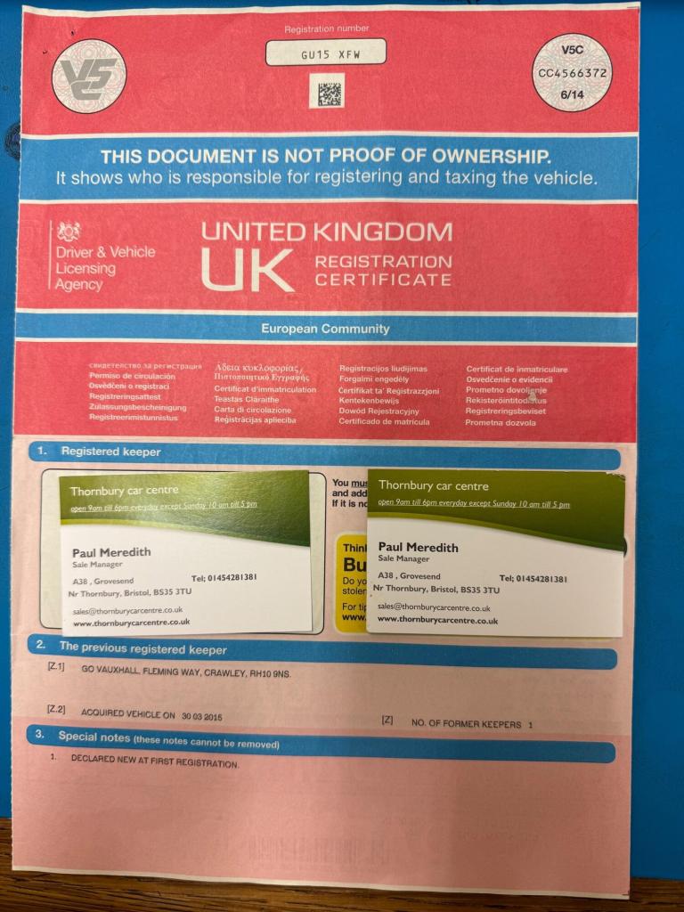 2015 Vauxhall Mokka 1.4T Tech Line 5dr HATCHBACK PETROL Manual