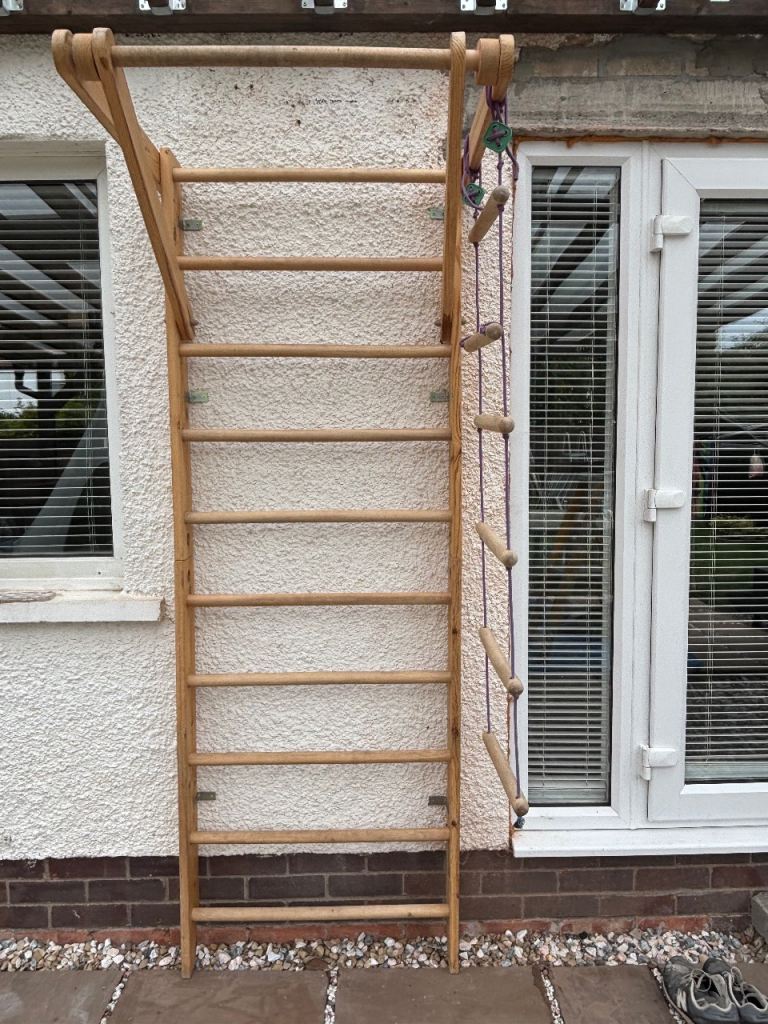 Swedish ladder climbing fame with rope ladder