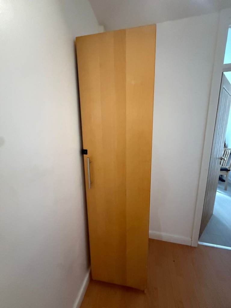 Spacious Wooden Wardrobe with Hanging Rail & Shelves - Great Condition