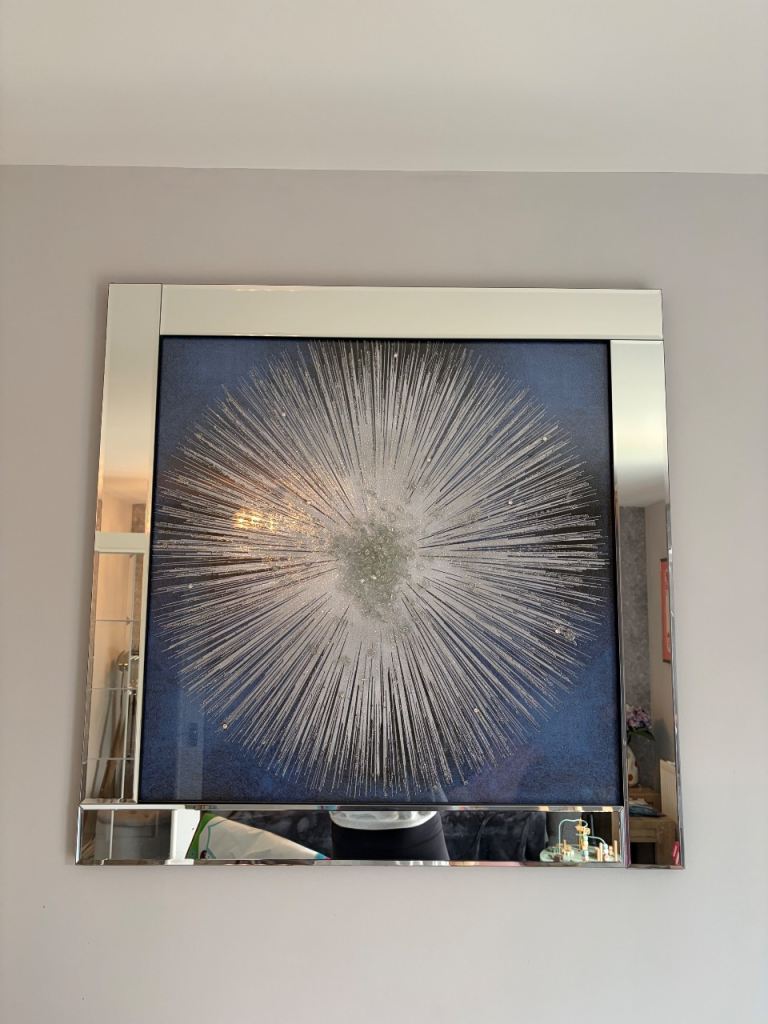 Large mirrored wall art 