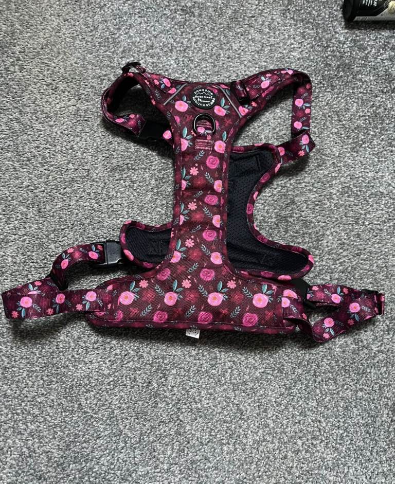 Floral extra large dog harness