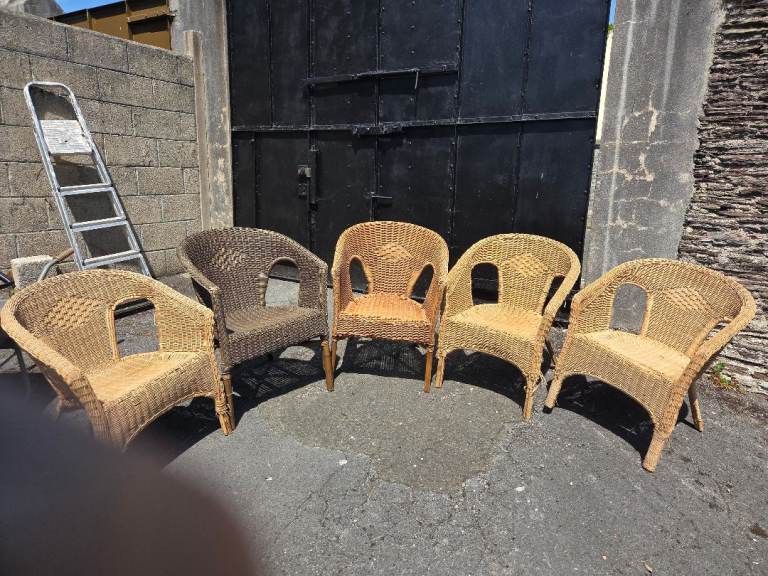 Wicker type chairs 