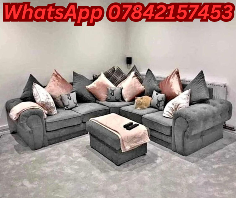 image for Stylish Verona 3 2 Seater Sofa L Shape Sofa With Cushion 