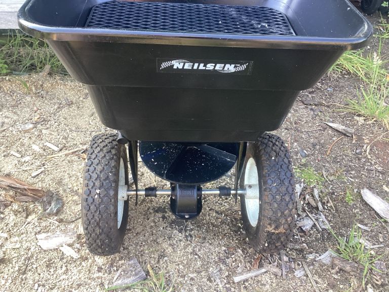 Nielsen wheel driven spreader.