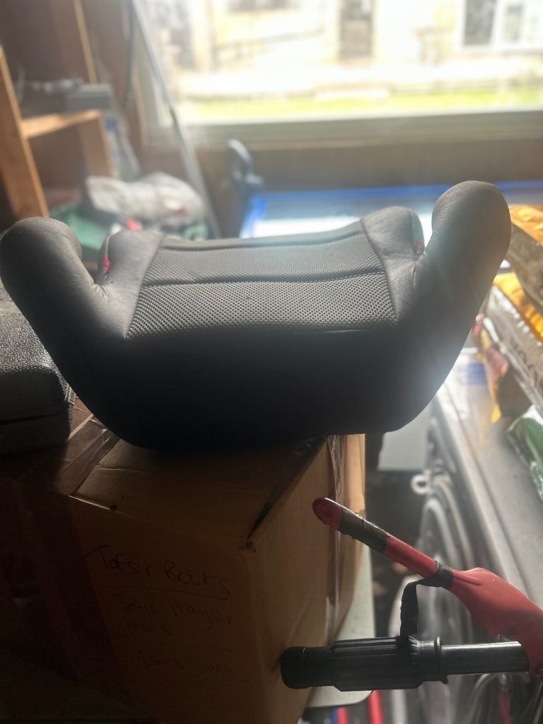 Child's Car Booster Seat – Black, Good Condition