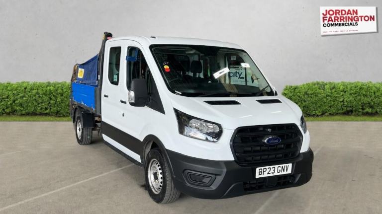 2023 FORD TRANSIT 350 RWD EURO 6 CREW CAB ALLOY BODY TIPPER WITH AIR-CON 