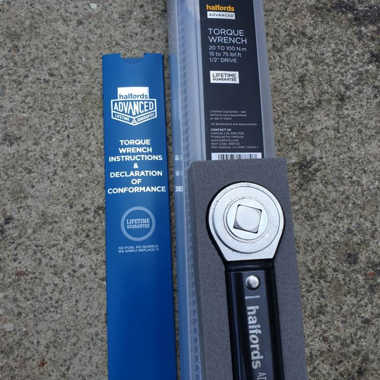 New Halfords Advanced Torque Wrench Model 100, 1/2 inch drive, 20-100Nm NorTorque Norbar