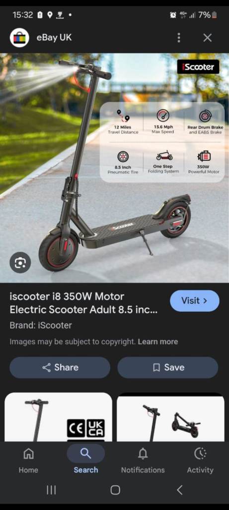 Iscooter i8 brand new