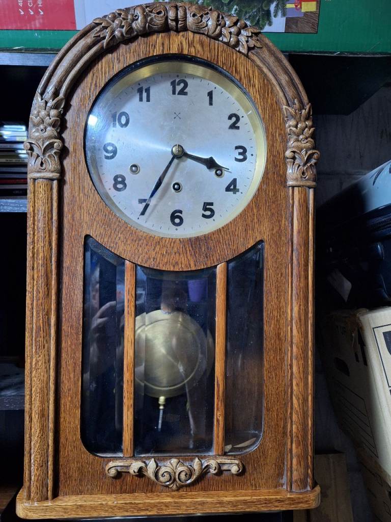 German Wall Clock HAC For Sale
