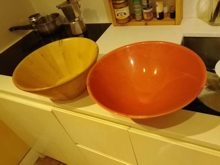 Two IKEA large fruit or salad bowls central London bargain 