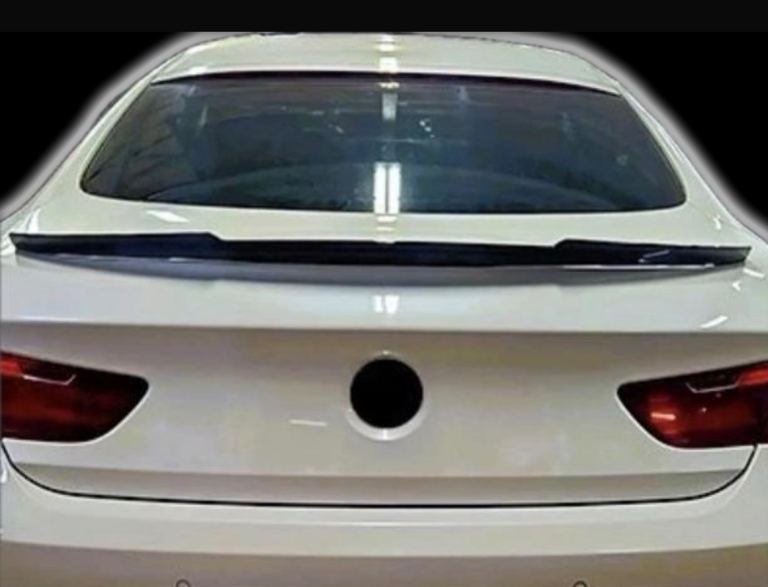 For BMW 6 Series M6 F06 GRAN COUPE Gloss Black Rear M4 Style Boot Spoiler Lip