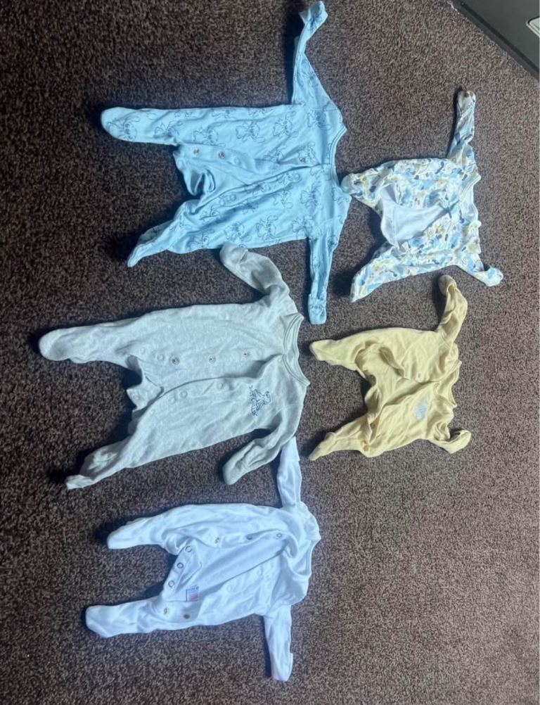 Baby Clothes Bundle – Sleepsuits & Bodysuits, Good Condition