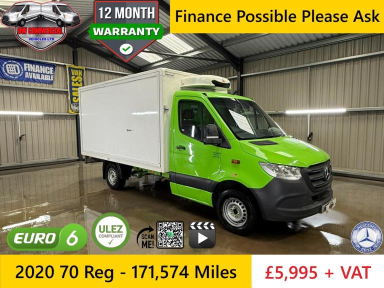2020 70 Mercedes Sprinter 314CDI MWB Fridge Boxvan With Standby + VAT