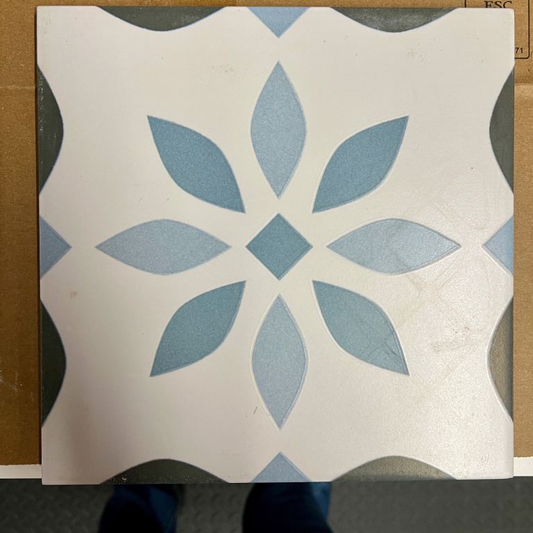 Patterned Floor Tiles x 16