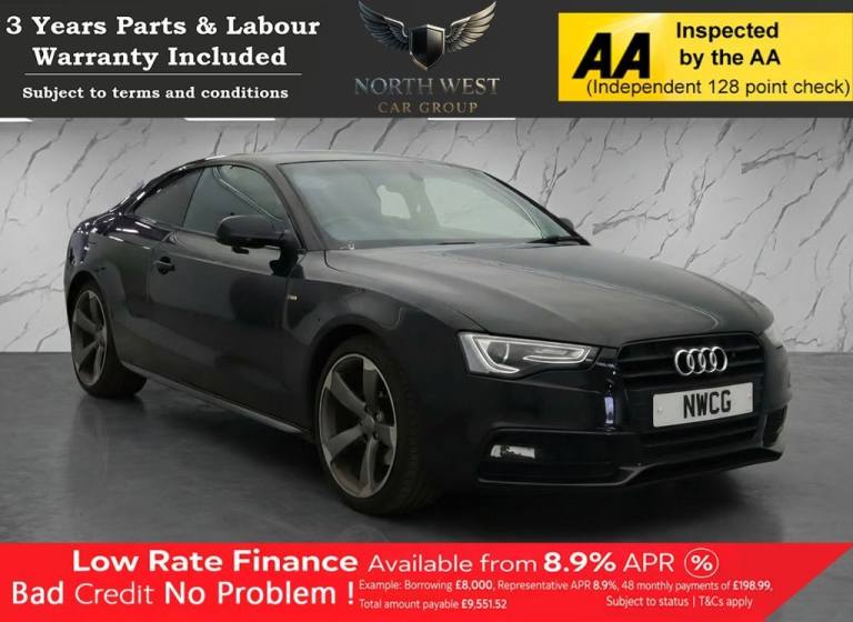 2015 Audi A5 1.8 TFSI Black Edition Coupe 2dr Petrol Manual Euro 6 (s/s) (170 ps) ***DRI Coupe Pe...