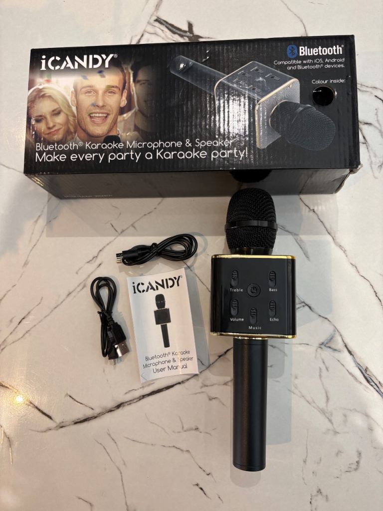 iCandy Wireless Speaker Karaoke Microphone