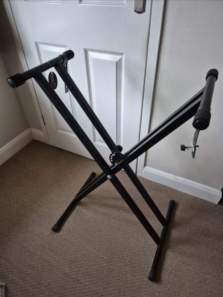 image for RockJam adjustable keyboard stand model as new, foldable - Rockjam RJX29 keyboard stand