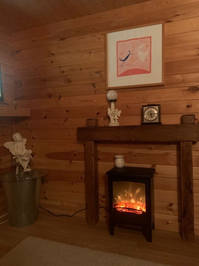 Solid oak fire surround