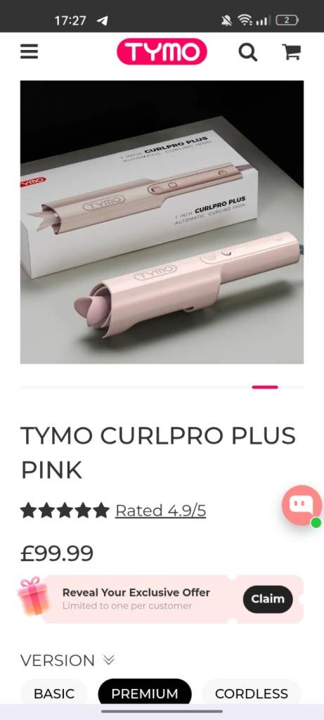TYMO CURLPRO PLUS Pro Curler – BRAND NEW. VIRAL PRODUCT