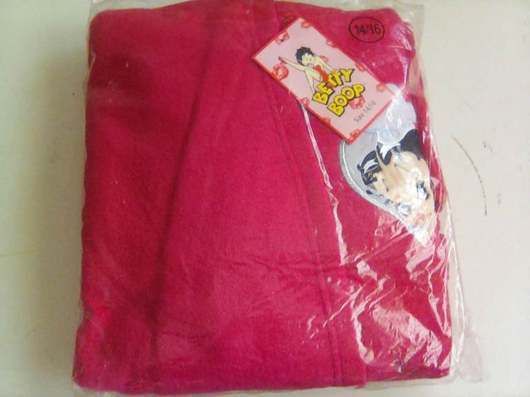 Betty Boop 14/16, Bath shower robe.