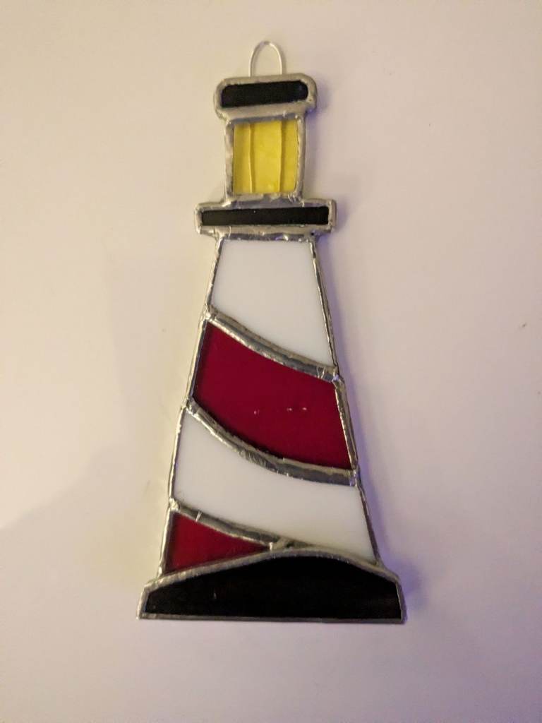 SUNCATCHER STAINED GLASS LIGHTHOUSE