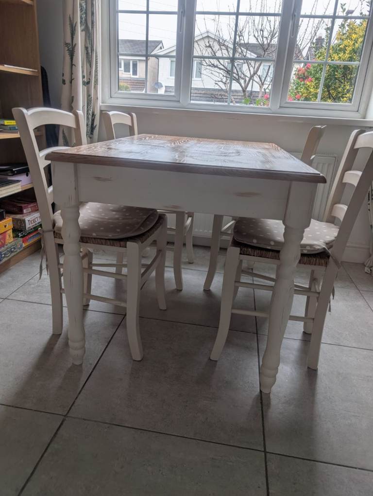 John Lewis wood table and 4 chairs