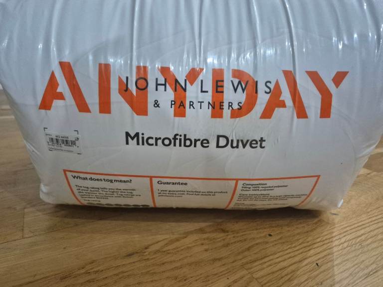 John Lewis & Partners ANYDAY Microfibre Duvet – Kingsize, New