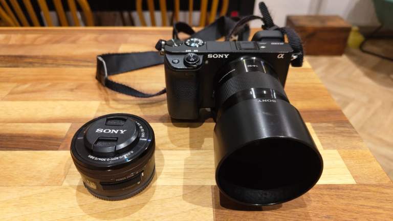 image for Sony Alpha A6300 4K Mirrorless Camera + 50mm prime lens