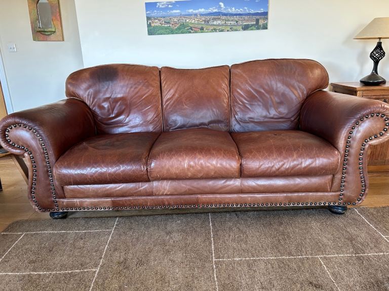 2 Leather Sofas ( 2 seater and 3 seater)