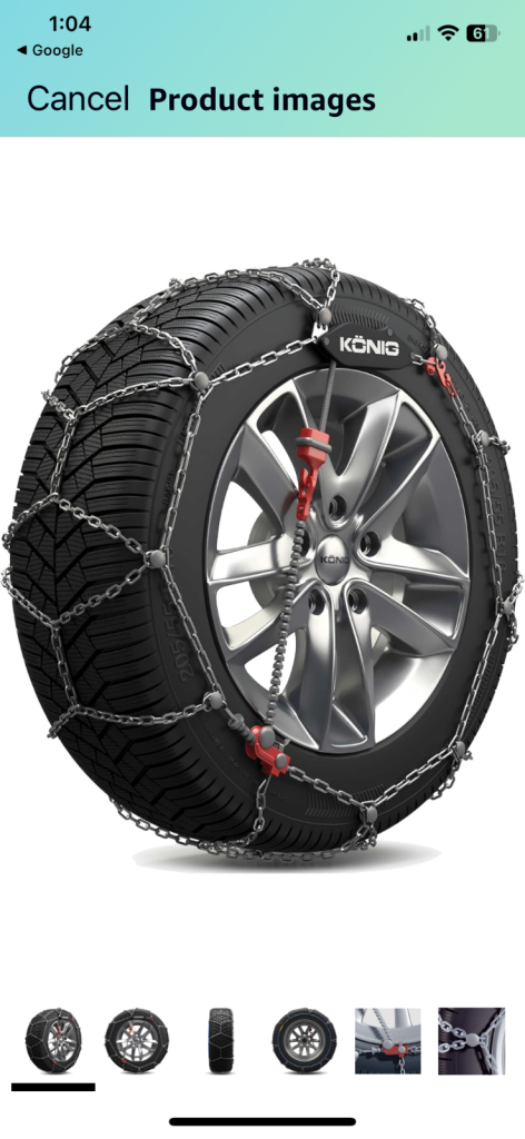 *BRAND NEW* König CG-9 106 snow chain - pair