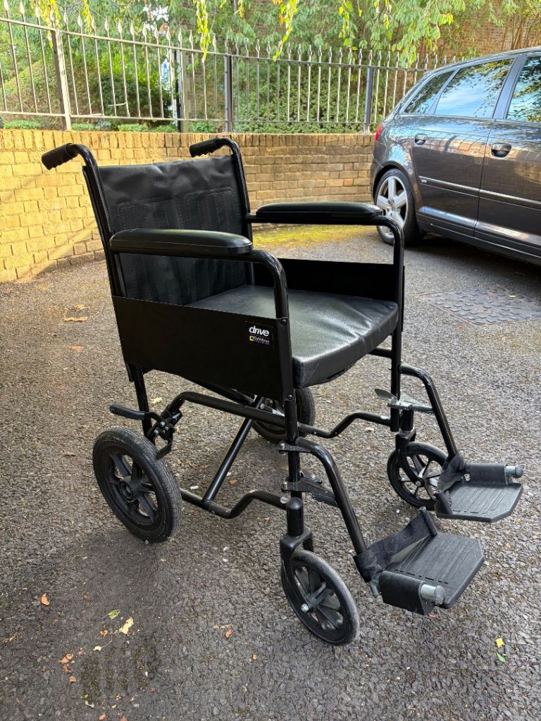 Drive Medical Black Wheelchair - Good Condition, Foldable