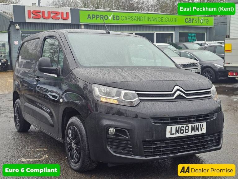2019 Citroen Berlingo Black 1.6 BlueHDi Euro 6 panel van, 58,500 miles, ULEZ compliant, 5-Speed m...