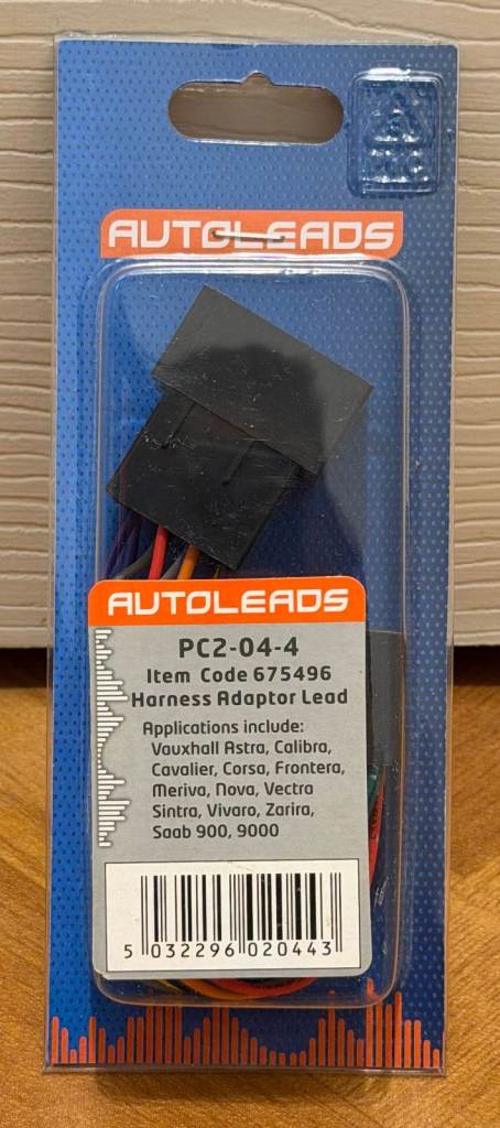 Autoleads PC2-04-4 Vauxhall / Saab Car Stereo Wiring Harness Adaptor – New Sealed